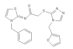 N-(3-benzyl-4-thiazolin-2-ylidene)-2-[[4-(2-furfuryl)-1,2,4-triazol-3-yl]thio]acetamide