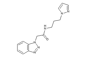 2-(benzotriazol-1-yl)-N-(3-pyrazol-1-ylpropyl)acetamide