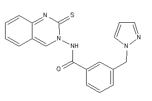 3-(pyrazol-1-ylmethyl)-N-(2-thioxoquinazolin-3-yl)benzamide