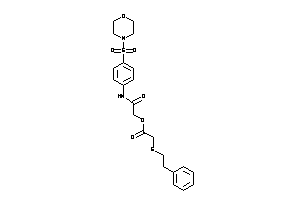 2-(phenethylthio)acetic Acid [2-keto-2-(4-morpholinosulfonylanilino)ethyl] Ester