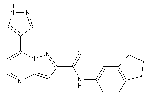 N-indan-5-yl-7-(1H-pyrazol-4-yl)pyrazolo[1,5-a]pyrimidine-2-carboxamide