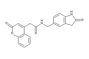 2-(2-ketochromen-4-yl)-N-[(2-ketoindolin-5-yl)methyl]acetamide