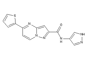 N-(1H-pyrazol-4-yl)-5-(2-thienyl)pyrazolo[1,5-a]pyrimidine-2-carboxamide