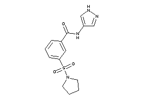 Image of N-(1H-pyrazol-4-yl)-3-pyrrolidinosulfonyl-benzamide