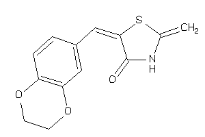 5-(2,3-dihydro-1,4-benzodioxin-6-ylmethylene)-2-methylene-thiazolidin-4-one