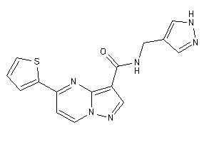 N-(1H-pyrazol-4-ylmethyl)-5-(2-thienyl)pyrazolo[1,5-a]pyrimidine-3-carboxamide