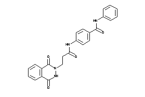 4-[3-(1,4-diketo-3H-phthalazin-2-yl)propanoylamino]-N-phenyl-benzamide