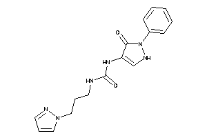 1-(5-keto-1-phenyl-3-pyrazolin-4-yl)-3-(3-pyrazol-1-ylpropyl)urea