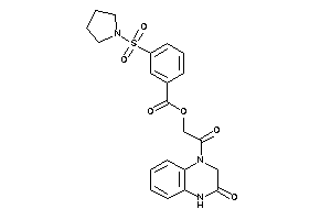 3-pyrrolidinosulfonylbenzoic Acid [2-keto-2-(3-keto-2,4-dihydroquinoxalin-1-yl)ethyl] Ester