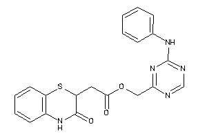 2-(3-keto-4H-1,4-benzothiazin-2-yl)acetic Acid (4-anilino-s-triazin-2-yl)methyl Ester