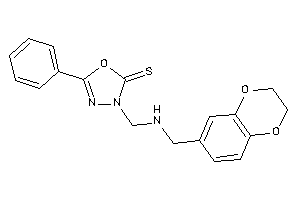 Image of 3-[(2,3-dihydro-1,4-benzodioxin-6-ylmethylamino)methyl]-5-phenyl-1,3,4-oxadiazole-2-thione