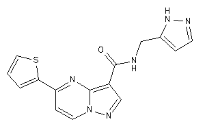 N-(1H-pyrazol-5-ylmethyl)-5-(2-thienyl)pyrazolo[1,5-a]pyrimidine-3-carboxamide