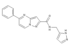 5-phenyl-N-(1H-pyrazol-5-ylmethyl)pyrazolo[1,5-a]pyrimidine-2-carboxamide