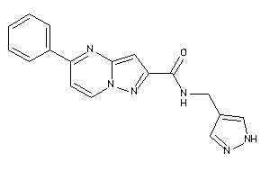 5-phenyl-N-(1H-pyrazol-4-ylmethyl)pyrazolo[1,5-a]pyrimidine-2-carboxamide