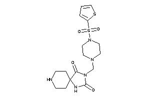 Image of 3-[[4-(2-thienylsulfonyl)piperazino]methyl]-1,3,8-triazaspiro[4.5]decane-2,4-quinone