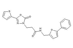 3-[2-keto-5-(2-thienyl)-1,3,4-oxadiazol-3-yl]-N-[(5-phenyl-2-furyl)methyl]propionamide