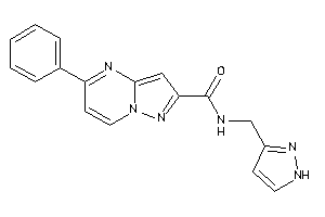 5-phenyl-N-(1H-pyrazol-3-ylmethyl)pyrazolo[1,5-a]pyrimidine-2-carboxamide