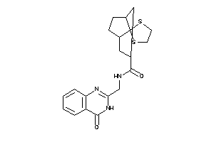 N-[(4-keto-3H-quinazolin-2-yl)methyl]spiro[1,3-dithiolane-2,8'-bicyclo[3.2.1]octane]-3'-carboxamide
