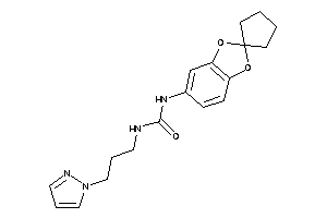 1-(3-pyrazol-1-ylpropyl)-3-spiro[1,3-benzodioxole-2,1'-cyclopentane]-5-yl-urea