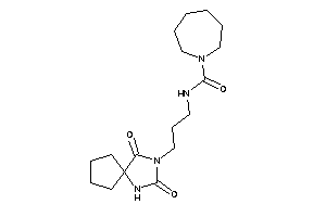 N-[3-(2,4-diketo-1,3-diazaspiro[4.4]nonan-3-yl)propyl]azepane-1-carboxamide