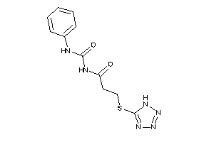 N-(phenylcarbamoyl)-3-(1H-tetrazol-5-ylthio)propionamide