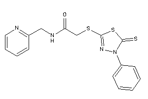 2-[(4-phenyl-5-thioxo-1,3,4-thiadiazol-2-yl)thio]-N-(2-pyridylmethyl)acetamide