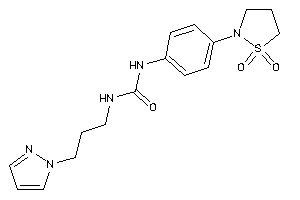 1-[4-(1,1-diketo-1,2-thiazolidin-2-yl)phenyl]-3-(3-pyrazol-1-ylpropyl)urea