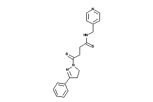 4-keto-4-(3-phenyl-2-pyrazolin-1-yl)-N-(4-pyridylmethyl)butyramide