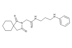 N-(3-anilinopropyl)-2-(2,4-diketo-3-azaspiro[4.5]decan-3-yl)acetamide