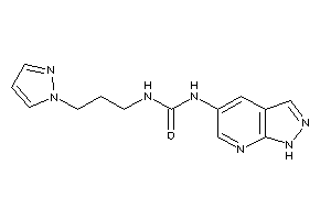 1-(1H-pyrazolo[3,4-b]pyridin-5-yl)-3-(3-pyrazol-1-ylpropyl)urea