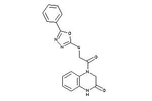 4-[2-[(5-phenyl-1,3,4-oxadiazol-2-yl)thio]acetyl]-1,3-dihydroquinoxalin-2-one