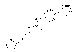 1-(3-pyrazol-1-ylpropyl)-3-[4-(triazol-2-yl)phenyl]urea