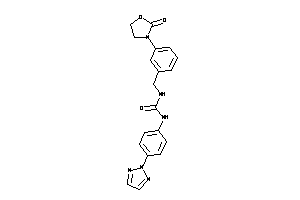 1-[3-(2-ketooxazolidin-3-yl)benzyl]-3-[4-(triazol-2-yl)phenyl]urea