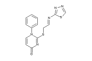 1-phenyl-2-[2-(1,3,4-thiadiazol-2-ylimino)ethylthio]pyrimidin-4-one