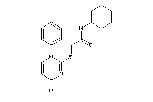 N-cyclohexyl-2-[(4-keto-1-phenyl-pyrimidin-2-yl)thio]acetamide