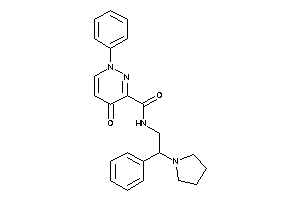 4-keto-1-phenyl-N-(2-phenyl-2-pyrrolidino-ethyl)pyridazine-3-carboxamide