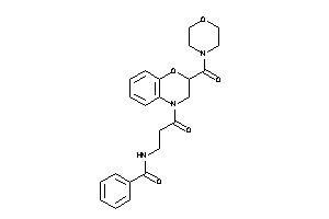 N-[3-keto-3-[2-(morpholine-4-carbonyl)-2,3-dihydro-1,4-benzoxazin-4-yl]propyl]benzamide