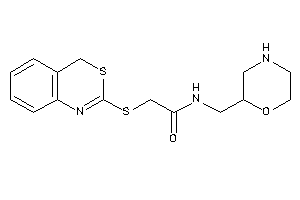 Image of 2-(4H-3,1-benzothiazin-2-ylthio)-N-(morpholin-2-ylmethyl)acetamide
