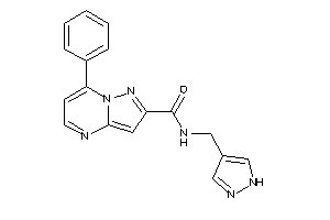 7-phenyl-N-(1H-pyrazol-4-ylmethyl)pyrazolo[1,5-a]pyrimidine-2-carboxamide