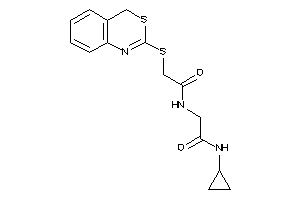 2-[[2-(4H-3,1-benzothiazin-2-ylthio)acetyl]amino]-N-cyclopropyl-acetamide