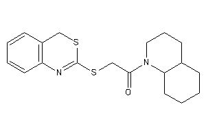 Image of 1-(3,4,4a,5,6,7,8,8a-octahydro-2H-quinolin-1-yl)-2-(4H-3,1-benzothiazin-2-ylthio)ethanone