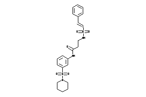 Image of N-(3-piperidinosulfonylphenyl)-3-(styrylsulfonylamino)propionamide