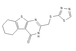 2-[(1,3,4-thiadiazol-2-ylthio)methyl]-5,6,7,8-tetrahydro-3H-benzothiopheno[2,3-d]pyrimidin-4-one