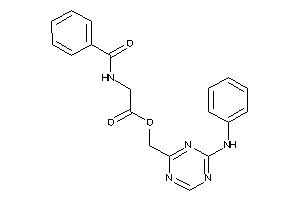 2-benzamidoacetic Acid (4-anilino-s-triazin-2-yl)methyl Ester