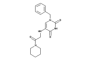 1-benzyl-5-[(2-keto-2-piperidino-ethyl)amino]pyrimidine-2,4-quinone