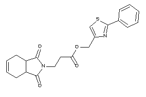 3-(1,3-diketo-3a,4,7,7a-tetrahydroisoindol-2-yl)propionic Acid (2-phenylthiazol-4-yl)methyl Ester