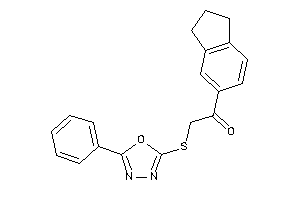 1-indan-5-yl-2-[(5-phenyl-1,3,4-oxadiazol-2-yl)thio]ethanone