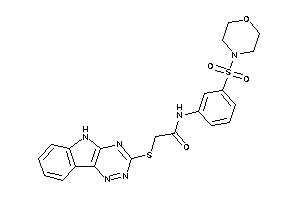 N-(3-morpholinosulfonylphenyl)-2-(5H-[1,2,4]triazino[5,6-b]indol-3-ylthio)acetamide