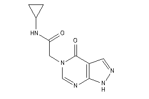 Image of N-cyclopropyl-2-(4-keto-1H-pyrazolo[3,4-d]pyrimidin-5-yl)acetamide