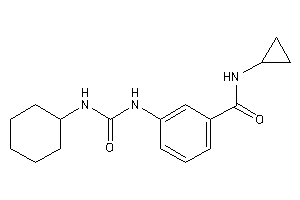 3-(cyclohexylcarbamoylamino)-N-cyclopropyl-benzamide